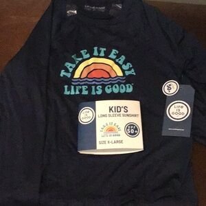 Life is good long sleeve sun shirt new